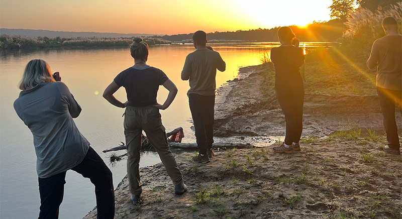 Sunset view at Rapti river