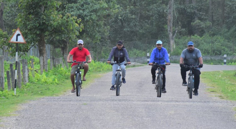 Cycling in Chitwan National Park